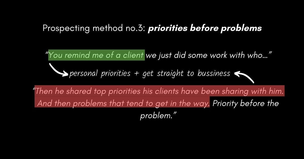 Cold calling using Priorities before problems